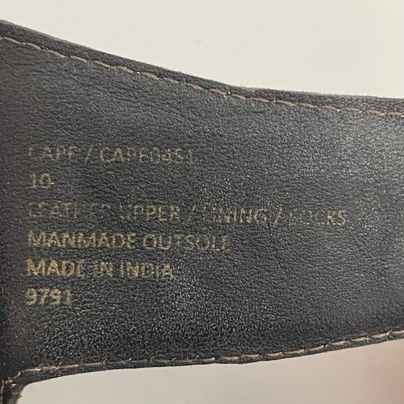 Steve Madden Women's Cape Sandal Distressed Flats Slides Buckle sz 10 Dark Brown - Picture 12 of 12